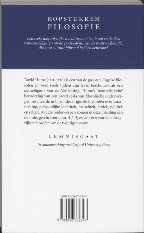 Achterkant van Hume