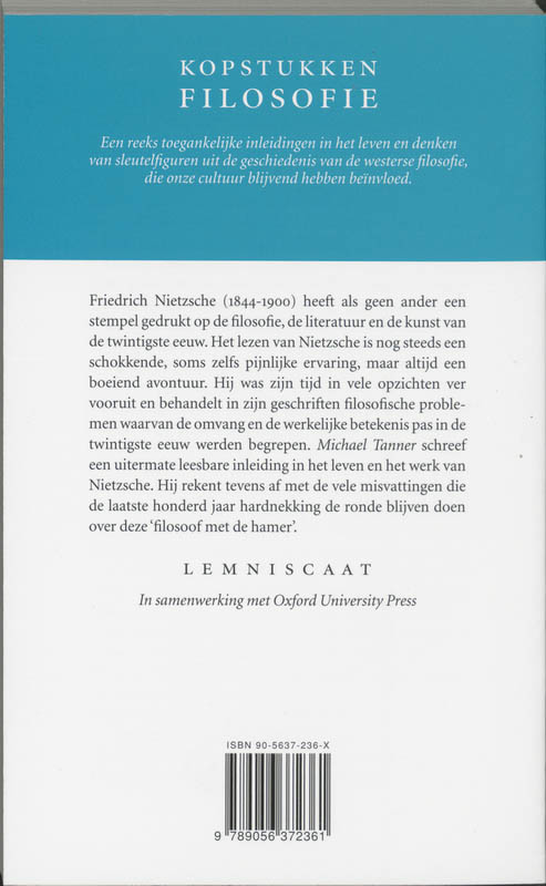Achterkant van Nietzsche