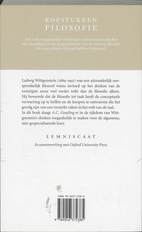 Achterkant van Wittgenstein