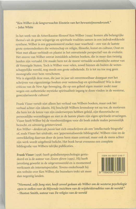 Achterkant van Ken Wilber