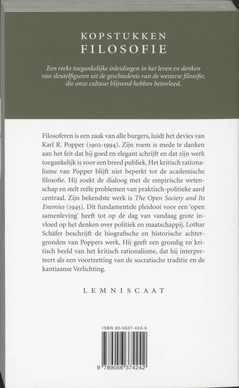Achterkant van Popper