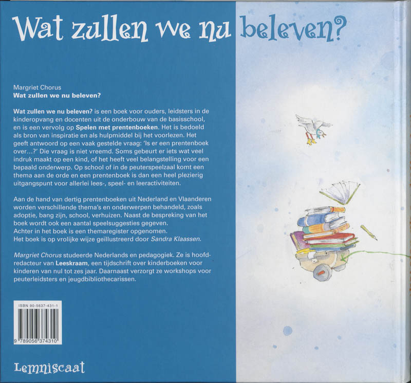Achterkant van Wat zullen we nu beleven?