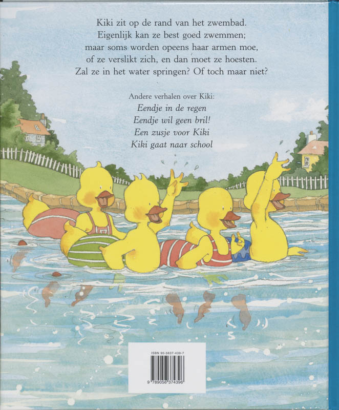 Achterkant van Kiki, kom je zwemmen?