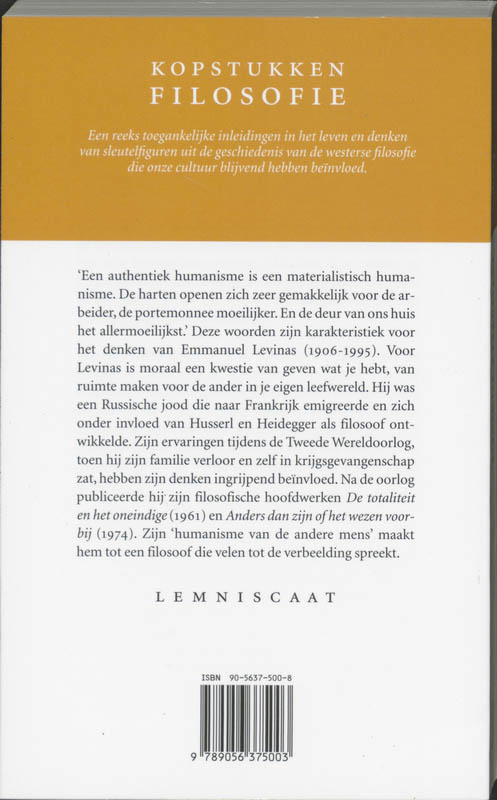Achterkant van Levinas