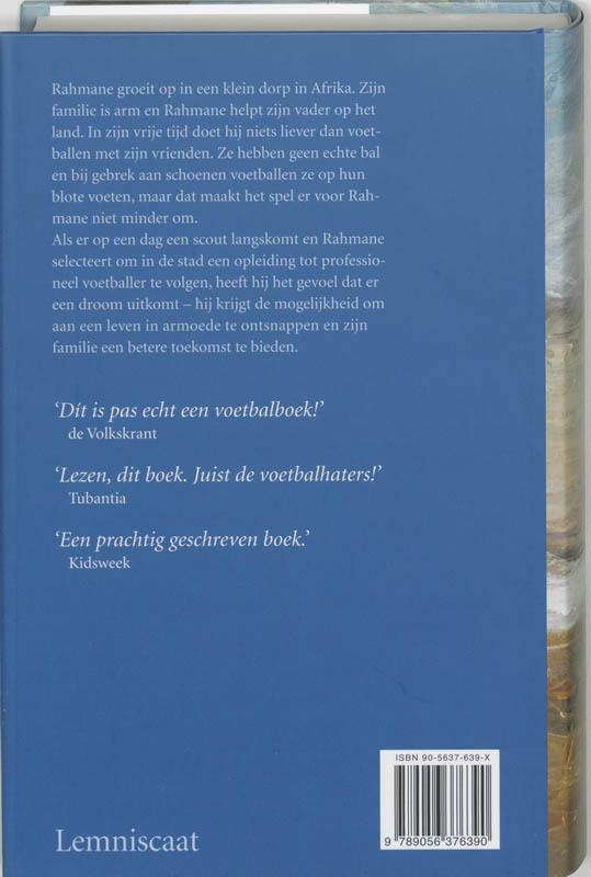 Achterkant van Aan de bal