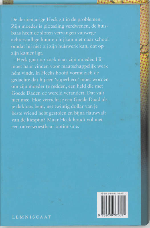 Achterkant van Superhero