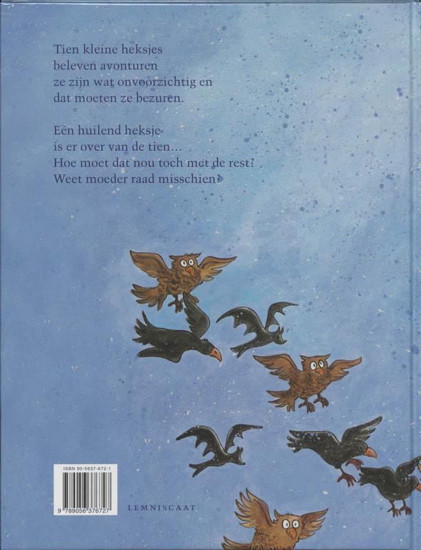 Achterkant van Tien kleine heksjes