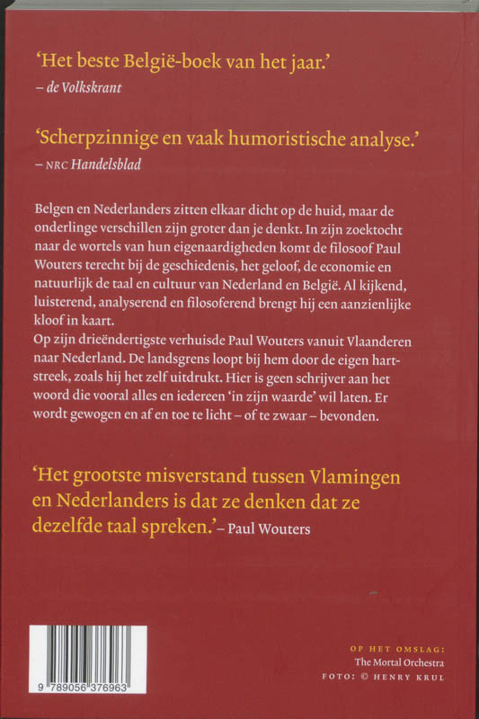 Achterkant van Belgie-Nederland