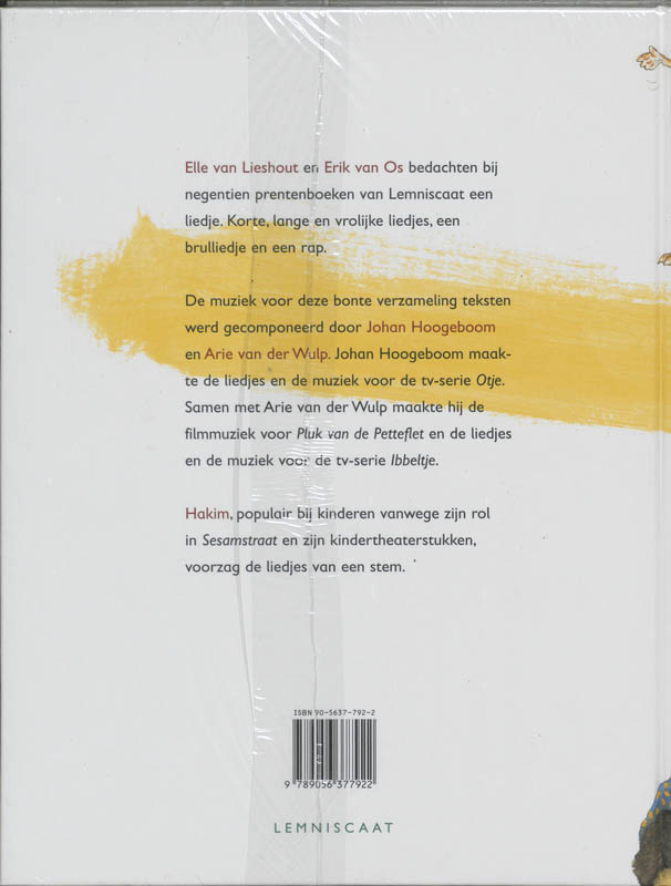 Achterkant van Het grote prentenboekenliedjesboek