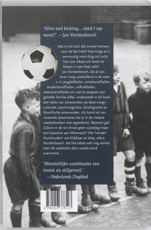Achterkant van Voetbalgek