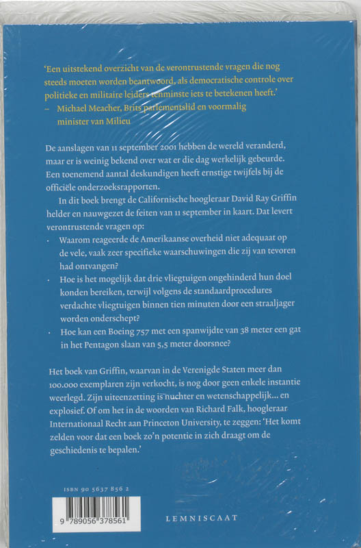Achterkant van 11 september