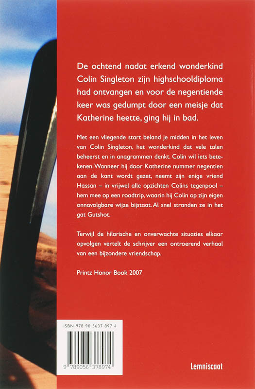 Achterkant van 19 keer Katherine