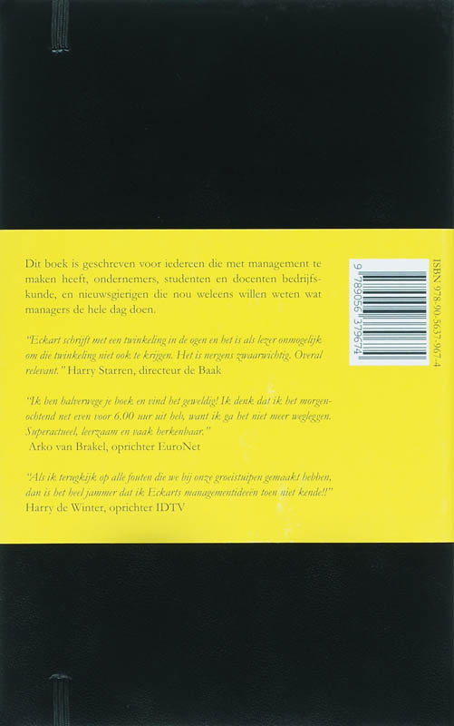 Achterkant van Eckart's notes