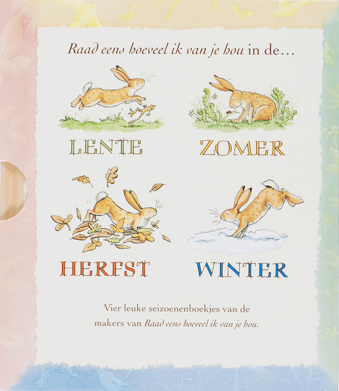 Achterkant van Hazeltje een heel jaar lang set a 4 titels
