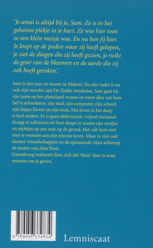 Achterkant van Op weg naar huis