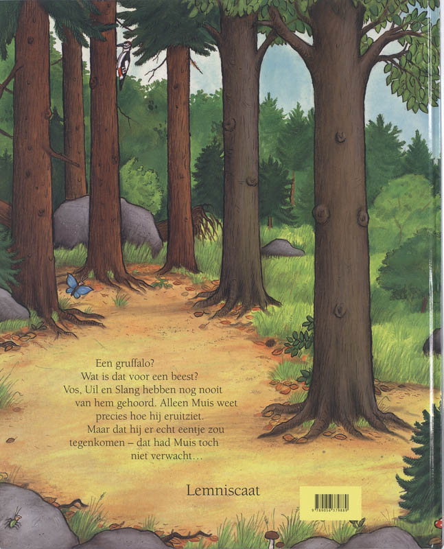 Achterkant van De Gruffalo