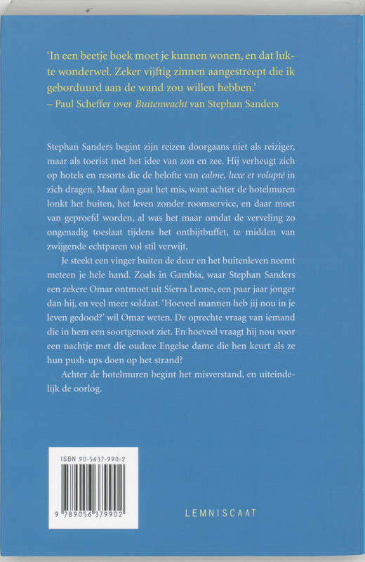 Achterkant van Zon, zee, oorlog