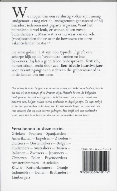 Achterkant van Dat zijn nou typisch Belgen