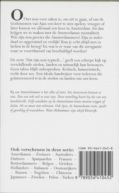 Achterkant van Amsterdammers