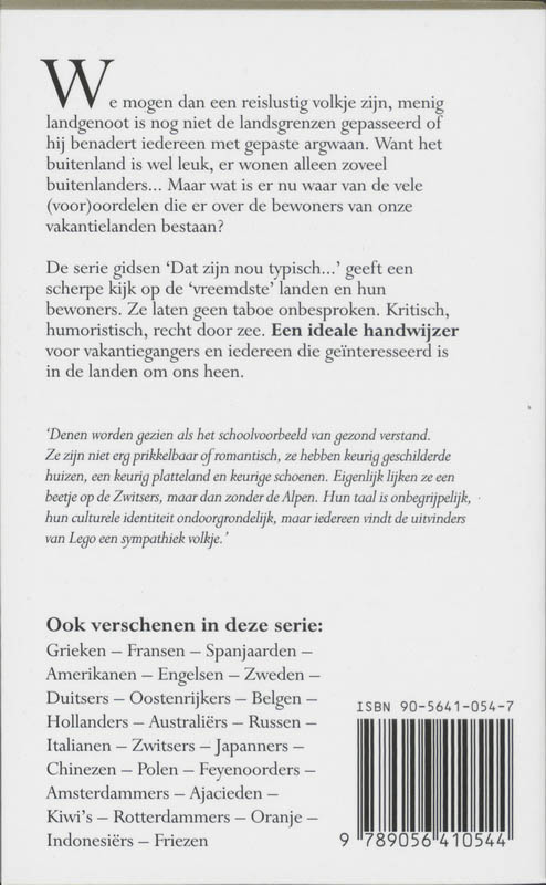 Achterkant van Dat zijn nou typisch Denen