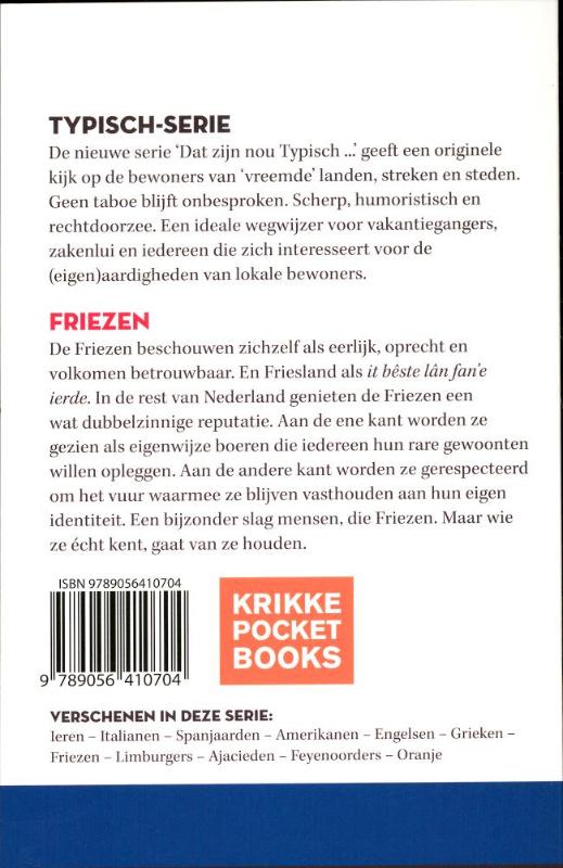 Achterkant van Dat zijn nou typisch Friezen