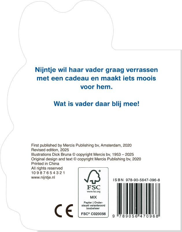 Achterkant van nijntje en vader