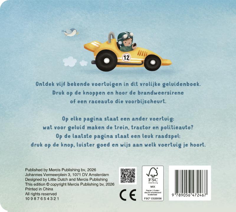Achterkant van Mijn geluidenboek - Voertuigen
