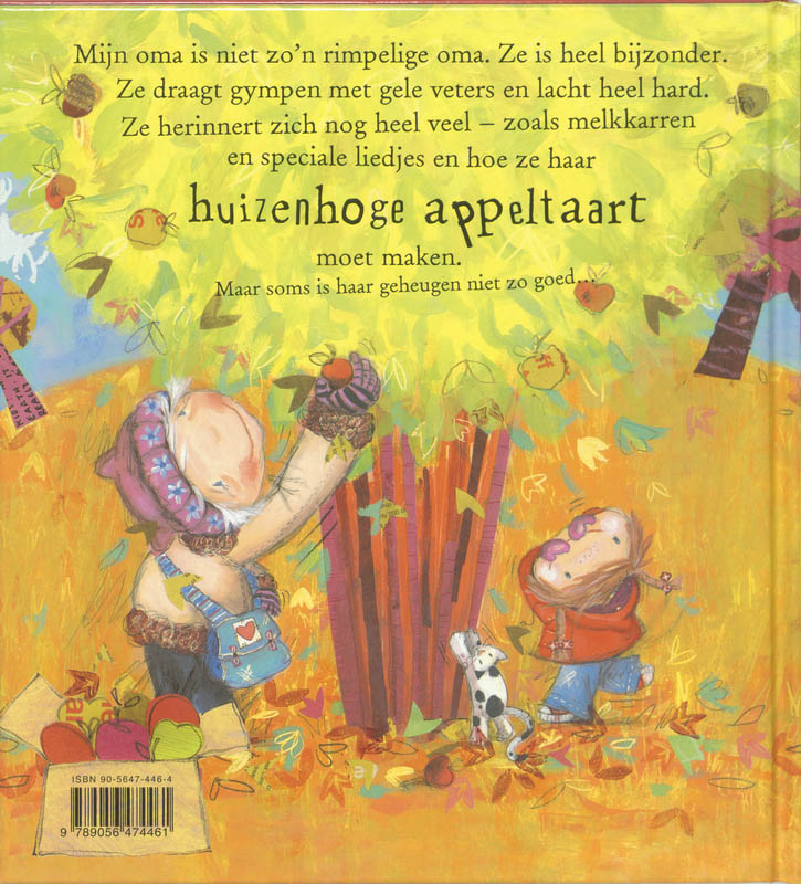 Achterkant van Oma's huizenhoge appeltaart