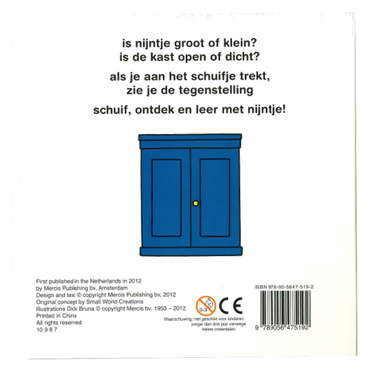 Achterkant van Open of dicht