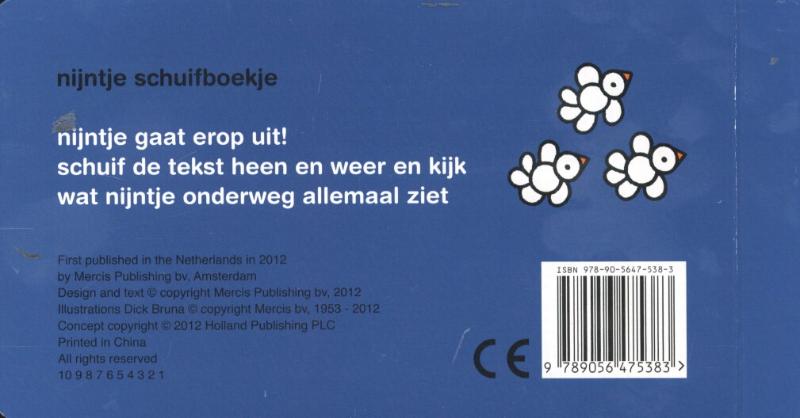 Achterkant van Onderweg met Nijntje