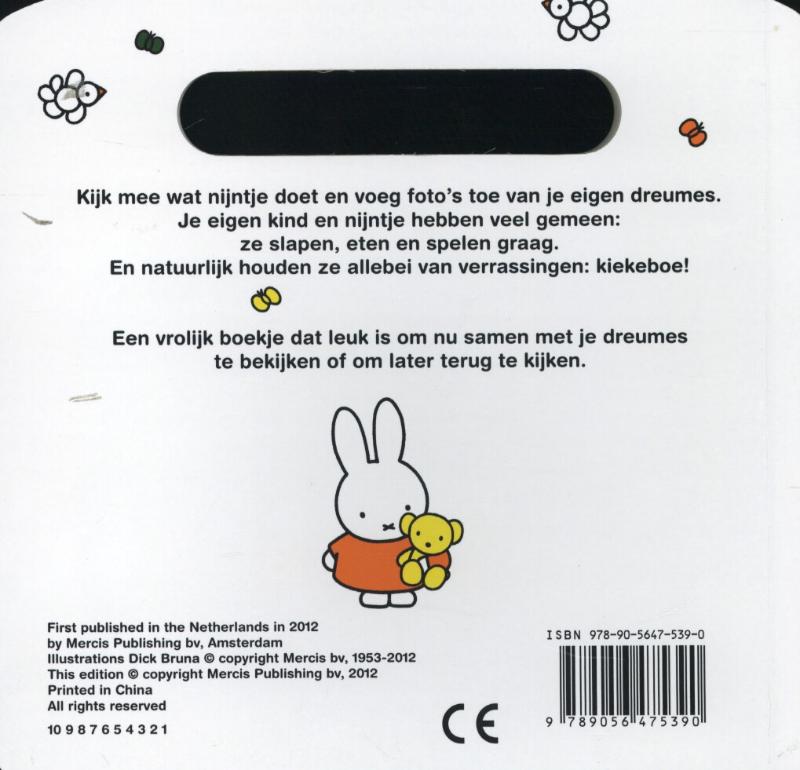 Achterkant van Kijk: dit is Nijntje, dit ben ik