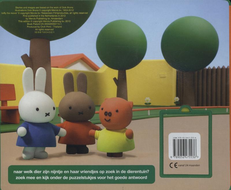 Achterkant van Nijntje puzzelboek