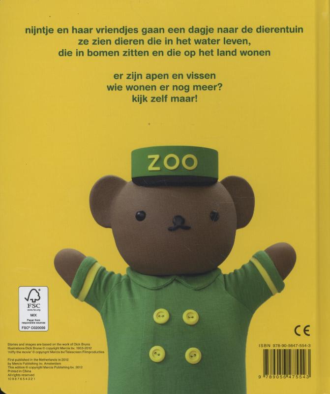 Achterkant van Wie woont er in de dierentuin Nijntje?