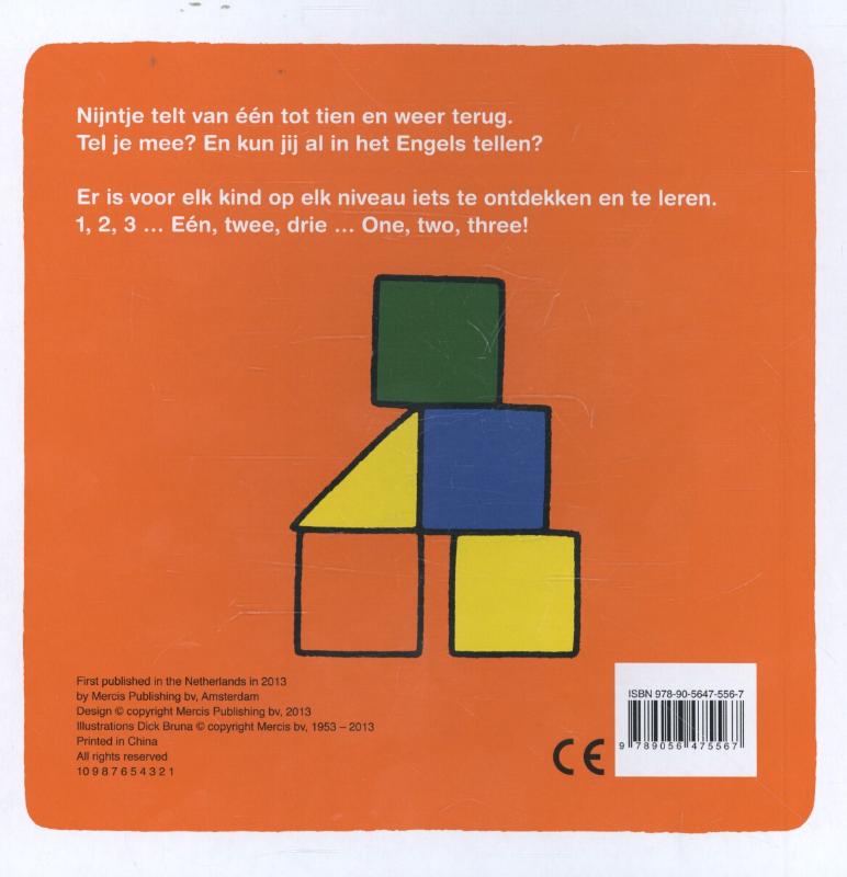 Achterkant van Nijntjes eerste telboek