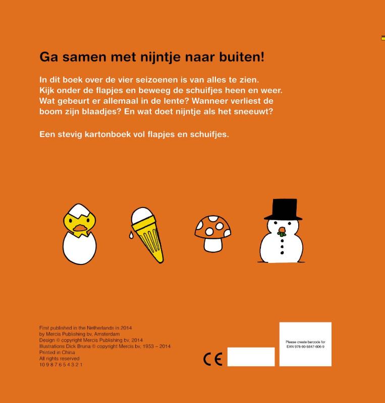 Achterkant van Naar buiten met nijntje