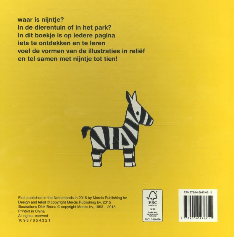 Achterkant van Waar ben je, nijntje?
