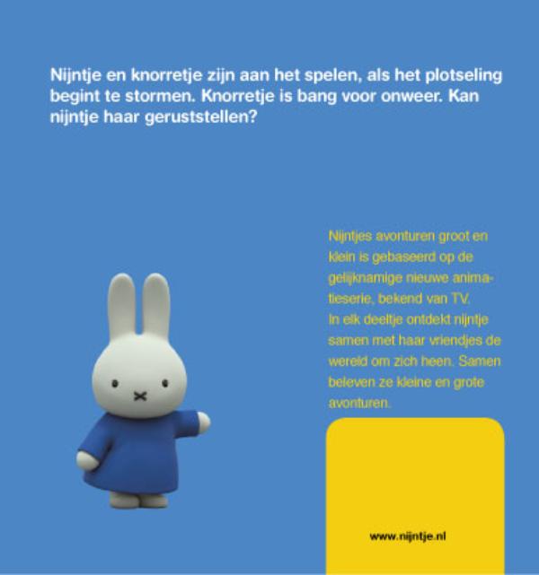 Achterkant van nijntje en de onweersbui