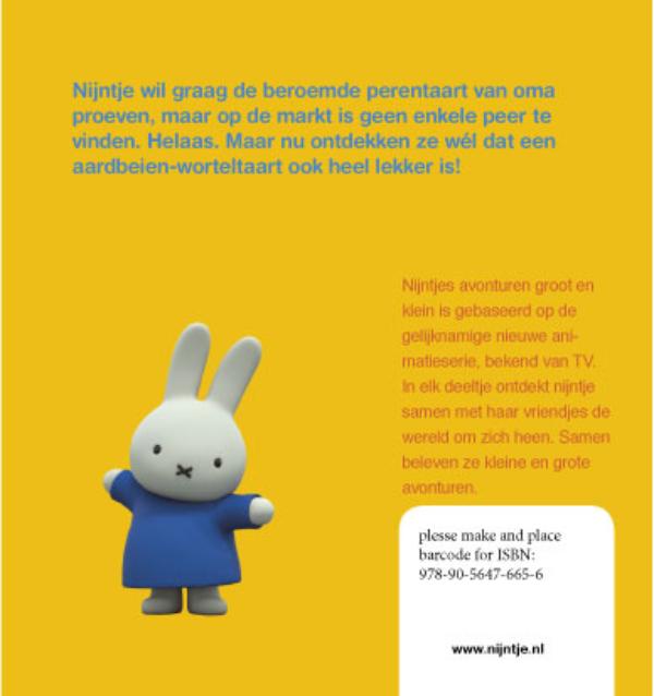Achterkant van oma's perentaart