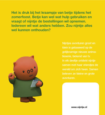 Achterkant van Nijntje en het zomerfeest