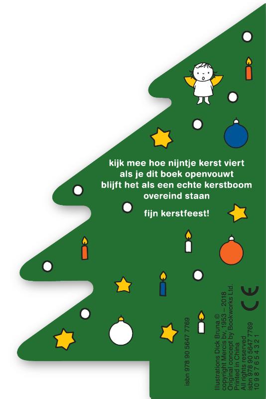Achterkant van nijntjes kerstboom