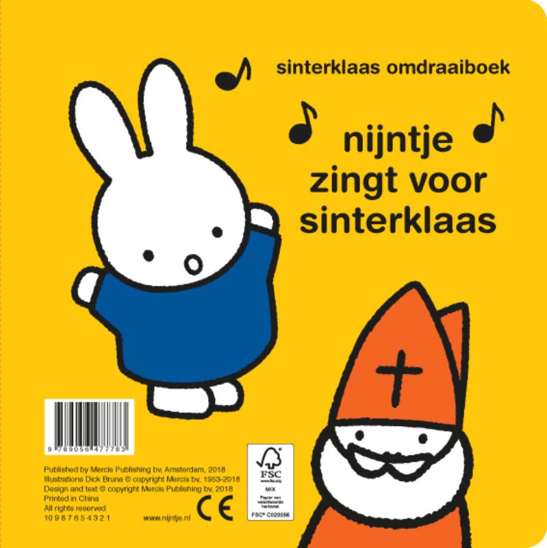 Achterkant van nijntje sinterklaas omdraaiboek