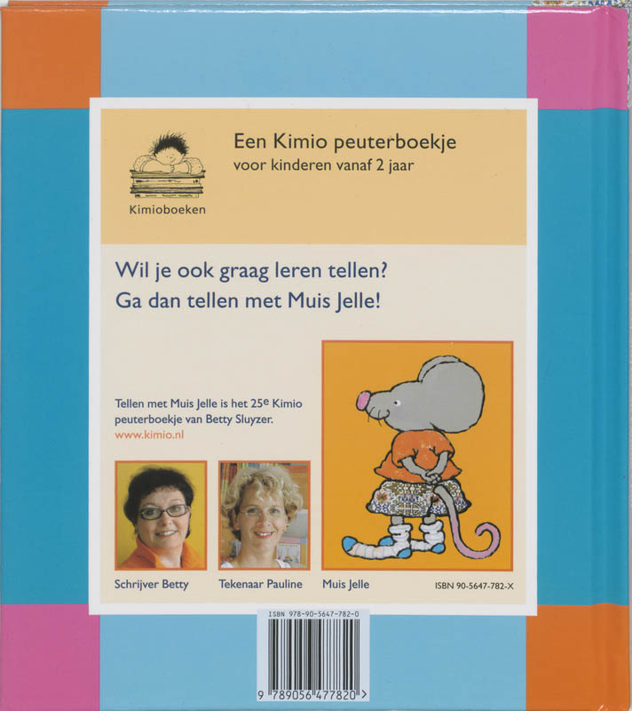 Achterkant van Tellen met Muis Jelle