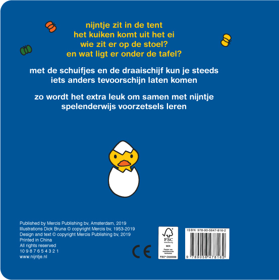 Achterkant van nijntje schuifboekje, boven of beneden?