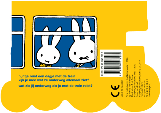 Achterkant van nijntjes treinreis