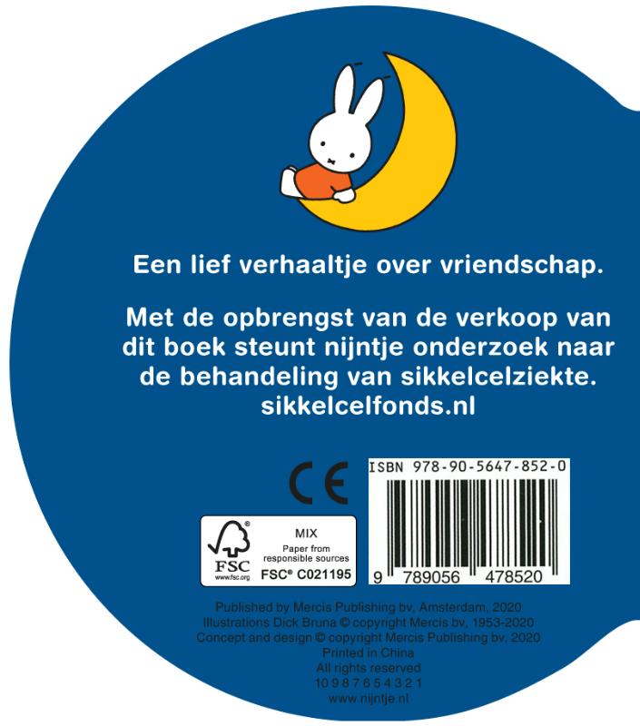 Achterkant van nijntje en nina beste vriendjes
