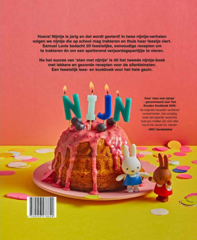 Achterkant van trakteren met nijntje