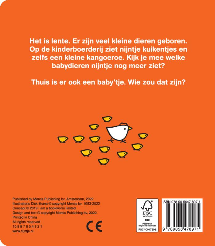 Achterkant van nijntje op de kinderboerderij