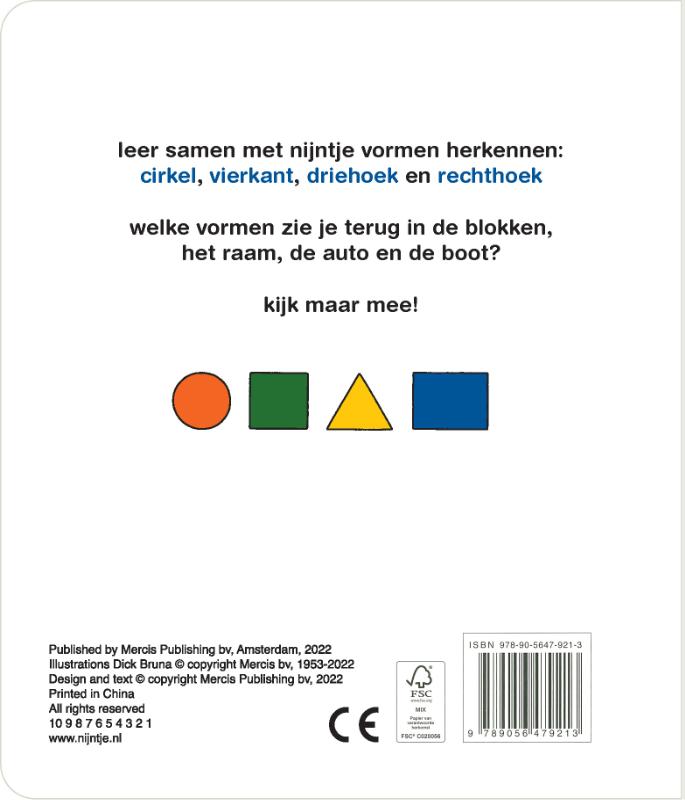 Achterkant van welke vorm zie je, nijntje?