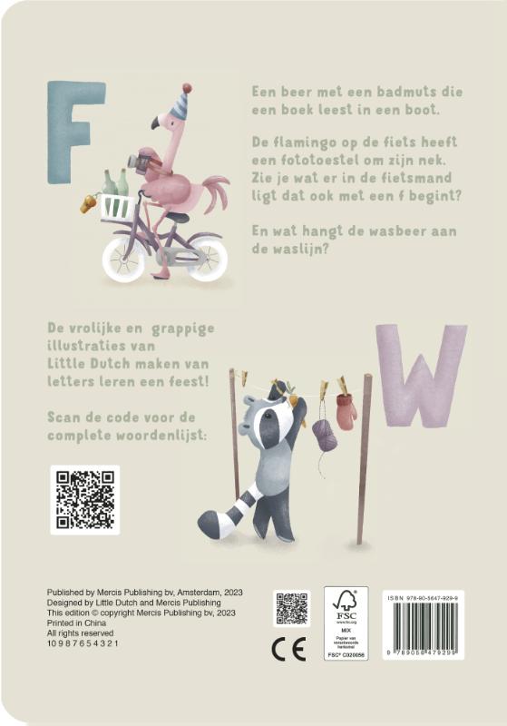 Achterkant van Mijn ABC boek