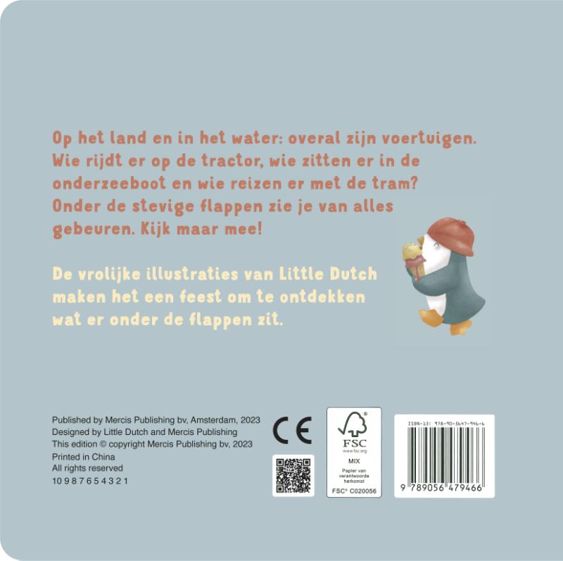 Achterkant van Mijn flapjesboek - Voertuigen
